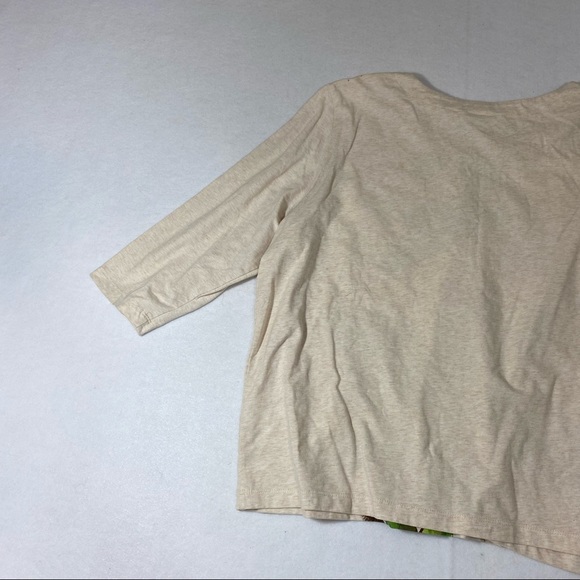 Alfred Dunner Floral Top  Long Sleeve Tee Floral Blouse Tropical Embelli… - Picture 7 of 10